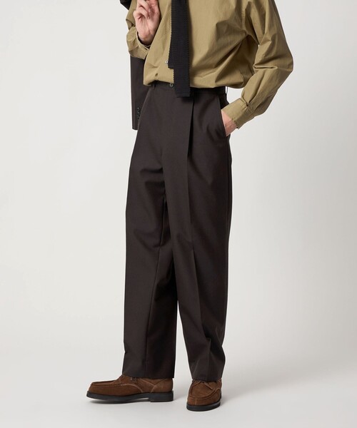 ＜Steven Alan＞ RENULNN アウト ワンプリーツ スラックス Steven Alan＞ RENULNN アウト ワンプリーツ スラックス