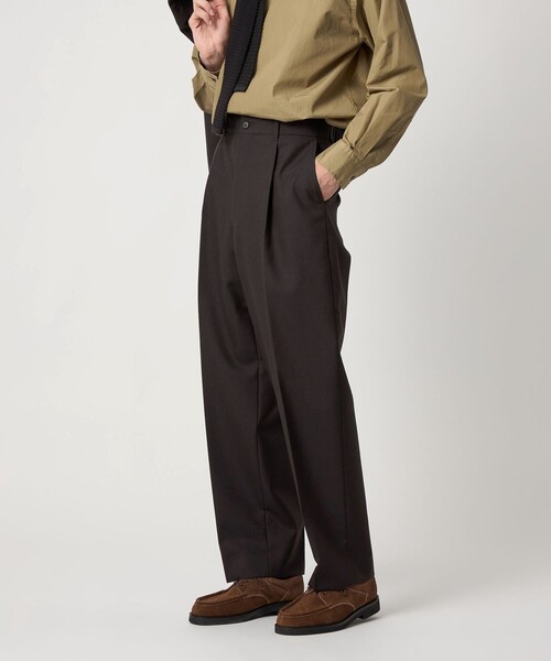 Steven Alan＞ ウール オックスフォード アウト ワンプリーツ