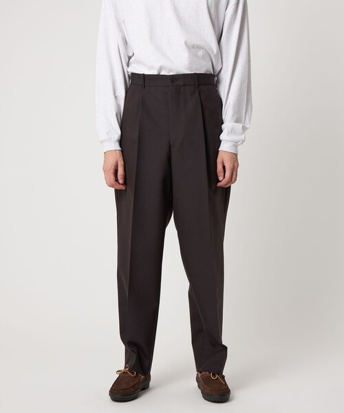 Steven Alan＞ ウール オックスフォード アウト ワンプリーツ