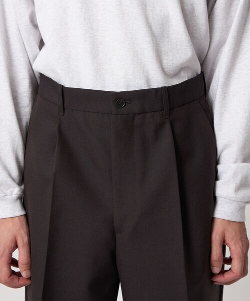 Steven Alan(スティーブンアラン)の「<Steven Alan> ウール オックスフォード アウト ワンプリーツ スラックス(スラックス・メンズ・ダークブラウン/ブラック・S/M/L/XL)」の19枚目の写真