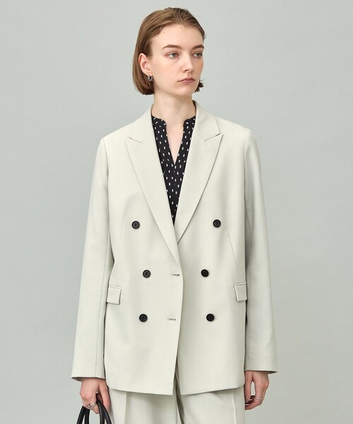 ICB ウール2WAYストレッチ ダブルブレストジャケット ウール2WAYストレッチ ダブルブレストジャケット（テーラード