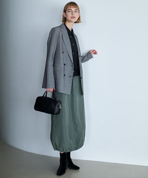 ウール2WAYストレッチ ダブルブレストジャケット（テーラード