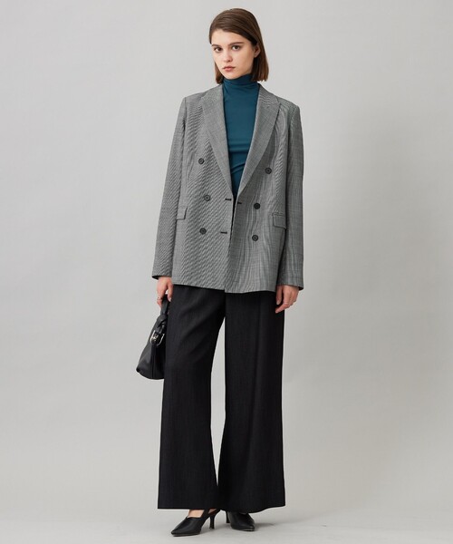ウール2WAYストレッチ ダブルブレストジャケット（テーラード