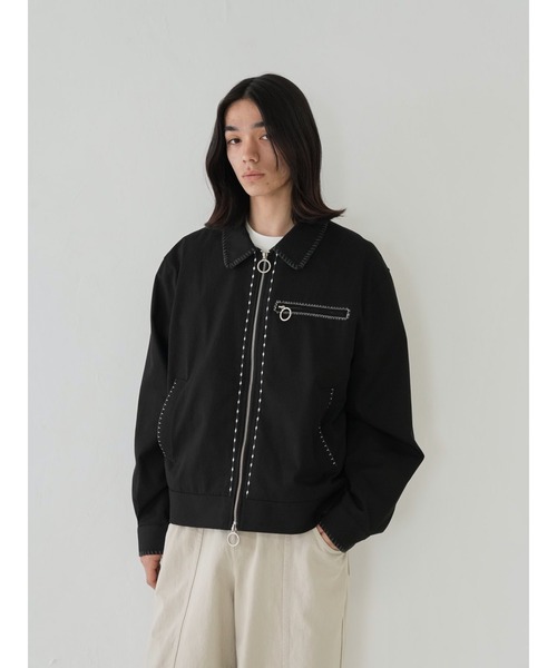 ジャケット・アウター bargiee CRAFT STITCH JACKET セール】ステッチジャケット クラフト ワーク ユニセックス