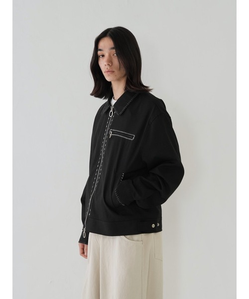 Bargiee(バージー)の「ステッチジャケット クラフト ワーク ユニセックス(その他アウター・メンズ・ブラック/キナリ・FREE)」の18枚目の写真