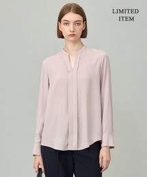 ICB（アイシービー）の「BackSatinAmunzen キーネックブラウス（シャツ/ブラウス）」