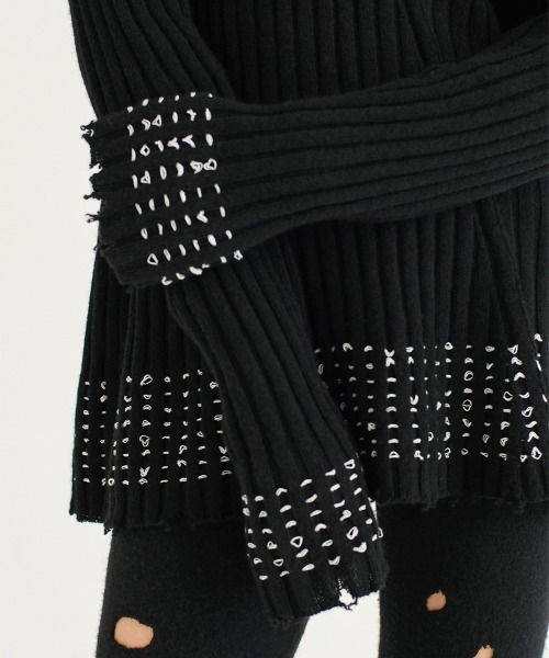 セール】stitching knit top（ニット/セーター）｜soduk（スドーク）の