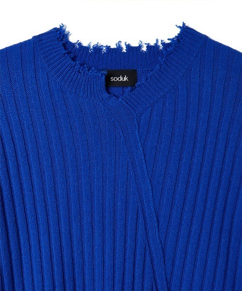 セール】stitching knit top（ニット/セーター）｜soduk（スドーク）の