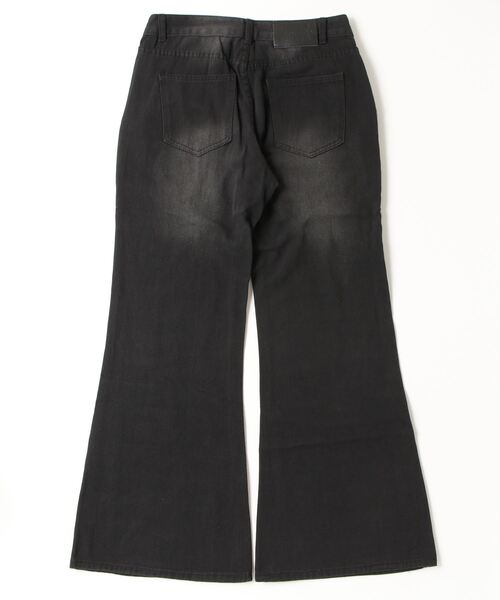 Beno（ビーノ）の「プリーツパネル デニムフレアパンツ（デニムパンツ・メンズ・ブラック・MEDIUM/LARGE/X-LARGE）」の8枚目の写真