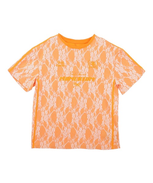 ANAP(アナップ)の「ゲーミング 刺繍 ライン レース Tシャツ(Tシャツ/カットソー・レディース・オレンジ/ホワイト/ピンク/ブラック・FREE)」の18枚目の写真