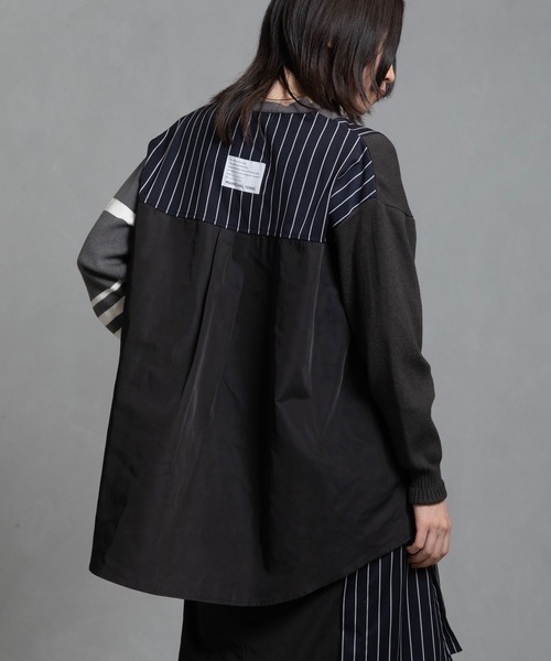 MARECHAL TERRE（マルシャルテル）の「スイッチングニットプルオーバー（ニット/セーター・レディース・グレー/ネイビー/ブルー/ブラウン・M）」の20枚目の写真