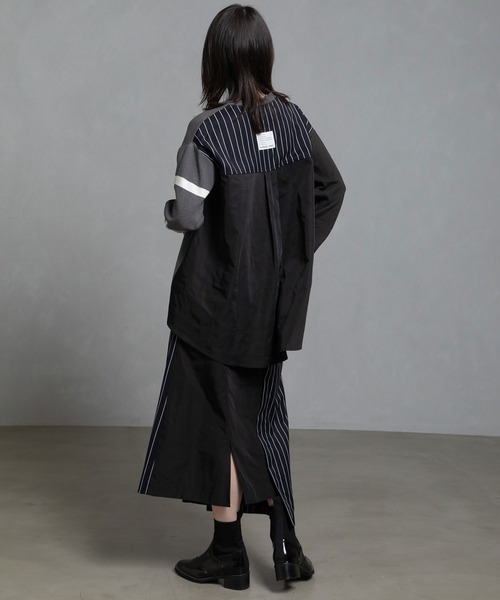 MARECHAL TERRE（マルシャルテル）の「スイッチングニットプルオーバー（ニット/セーター・レディース・グレー/ネイビー/ブルー/ブラウン・M）」の21枚目の写真