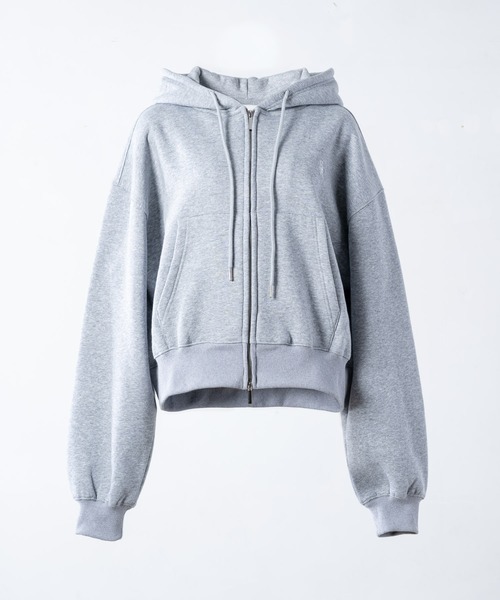 17HR（セブンティーンアワーズ）の「【ユニセックス】コンパクトダブルジップパーカー（パーカー・レディース・ブラック/グレー・FREE）」の18枚目の写真