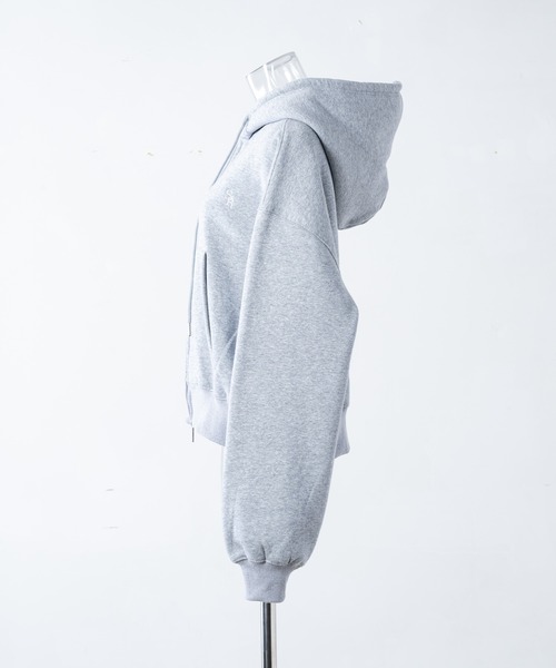 17HR（セブンティーンアワーズ）の「【ユニセックス】コンパクトダブルジップパーカー（パーカー・レディース・ブラック/グレー・FREE）」の20枚目の写真