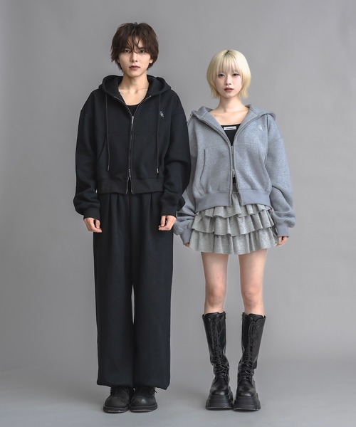 ユニセックス】コンパクトダブルジップパーカー（パーカー）｜17HR