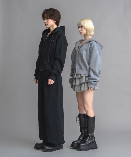 ユニセックス】コンパクトダブルジップパーカー（パーカー）｜17HR