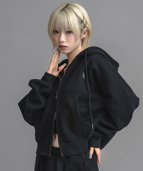 mikarinhouseさま専用JENNE 日本製ブラック フルジップ パーカー 職人