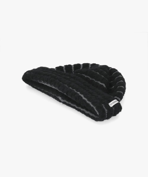 OVERRIDE(オーバーライド)の「OVERRIDE BOUCLE BORDER KNIT WATCH SG / オーバーライド(ニットキャップ/ビーニー・レディース・ホワイト/ブラック/パープル・57~59cm)」の10枚目の写真