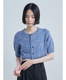 MIESROHE メッシュニットビスチェ　ブルー MIESROHE（ミースロエ）の「ﾒｯｼｭﾆｯﾄﾋﾞｽﾁｪ（ニット/セーター