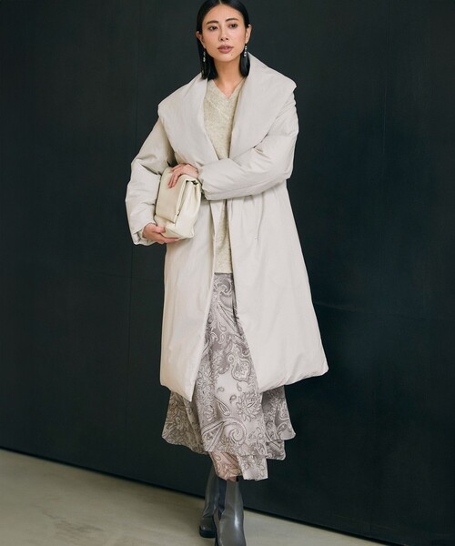 23区(ニジュウサンク)の「【洗える】Erica クレープペイズリープリント スカート(スカート・レディース・ライトグレー系5/ピンク系5・36/38/40)」の7枚目の写真