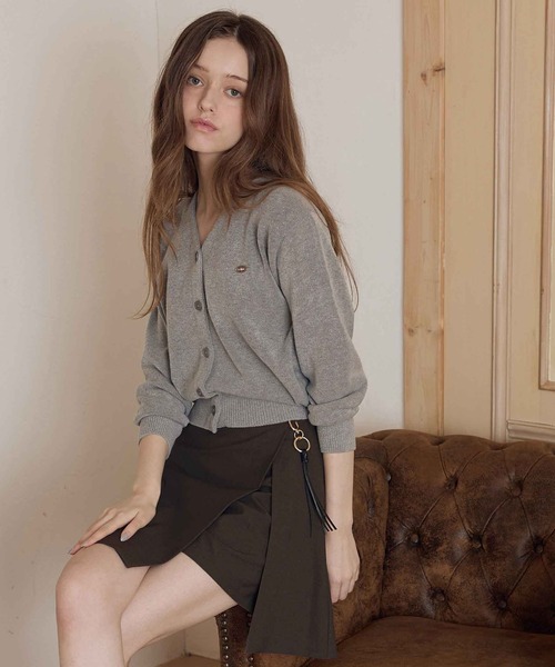 soyun(ソユン)の「チャーム付きインナーパンツスカート(スカート・レディース・チャコールグレー/ブラウン・LARGE/MEDIUM/SMALL)」の4枚目の写真