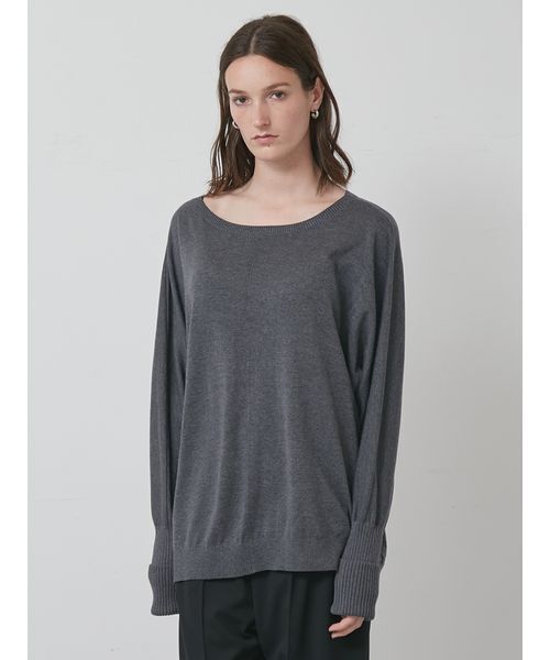 styling/（スタイリング）の「ドルマンスリーブニットトップス（ニット/セーター・レディース・グレー/ブラック/ピンク・F）」の5枚目の写真