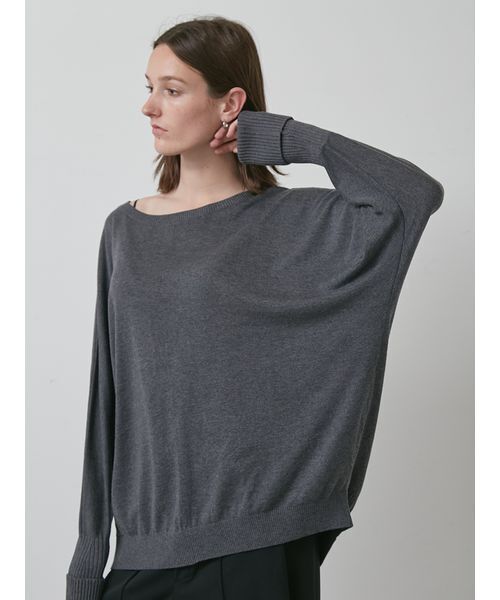 styling/（スタイリング）の「ドルマンスリーブニットトップス（ニット/セーター・レディース・グレー/ブラック/ピンク・F）」の7枚目の写真