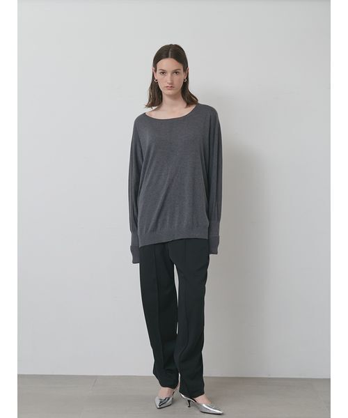 styling/（スタイリング）の「ドルマンスリーブニットトップス（ニット/セーター・レディース・グレー/ブラック/ピンク・F）」の8枚目の写真