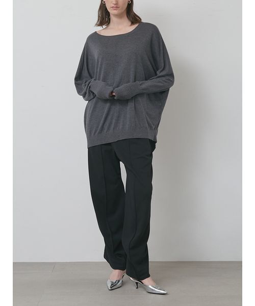 styling/（スタイリング）の「ドルマンスリーブニットトップス（ニット/セーター・レディース・グレー/ブラック/ピンク・F）」の9枚目の写真