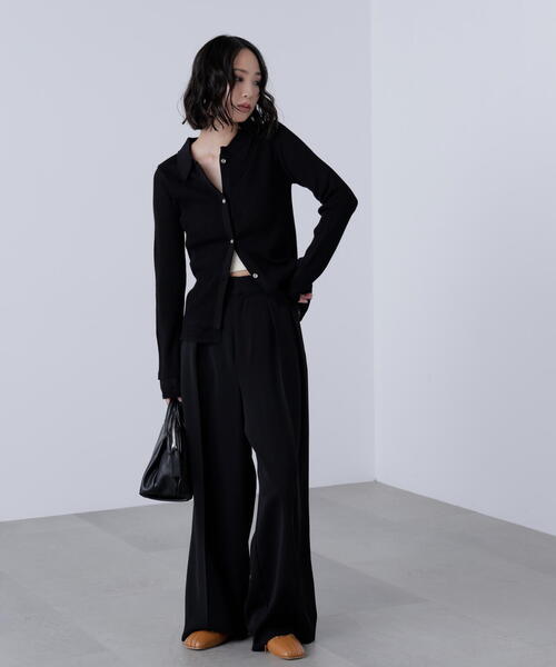 FREE'S MART（フリーズマート）の「◆【はかな企画】【低身長向けXXSあり】2タックハイウエストスラックス〈ＭＦＭ〉（その他パンツ・レディース・ホワイト/ブラウン/ブラック・SMALL/MEDIUM/X-SMALL/XX-SMALL）」の5枚目の写真