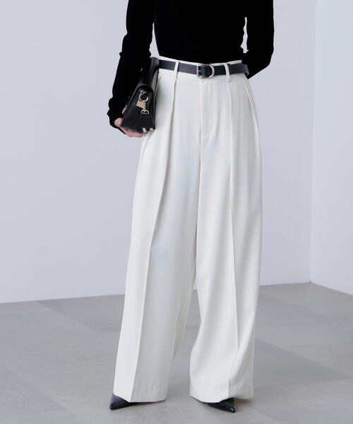 FREE'S MART（フリーズマート）の「◆【はかな企画】【低身長向けXXSあり】2タックハイウエストスラックス〈ＭＦＭ〉（その他パンツ・レディース・ホワイト/ブラウン/ブラック・SMALL/MEDIUM/X-SMALL/XX-SMALL）」の17枚目の写真