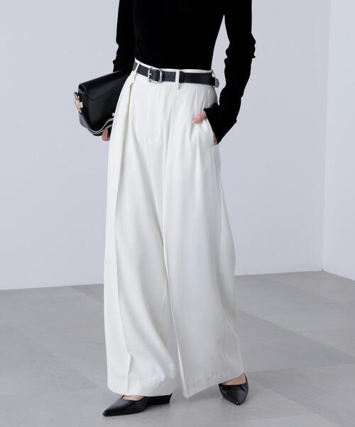 FREE'S MART（フリーズマート）の「◆【はかな企画】【低身長向けXXSあり】2タックハイウエストスラックス〈ＭＦＭ〉（その他パンツ・レディース・ホワイト/ブラウン/ブラック・SMALL/MEDIUM/X-SMALL/XX-SMALL）」の19枚目の写真