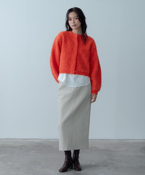 GALLEST(ギャレスト)の「ブークレカーディガン(カーディガン/ボレロ・レディース・ホワイト系9/チャコール/オレンジ系その他5・38)」の16枚目の写真