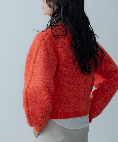 GALLEST(ギャレスト)の「ブークレカーディガン(カーディガン/ボレロ・レディース・ホワイト系9/チャコール/オレンジ系その他5・38)」の15枚目の写真