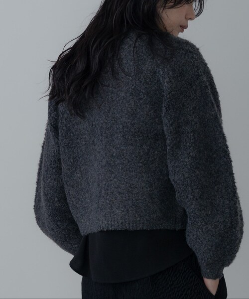 GALLEST(ギャレスト)の「ブークレカーディガン(カーディガン/ボレロ・レディース・ホワイト系9/チャコール/オレンジ系その他5・38)」の5枚目の写真