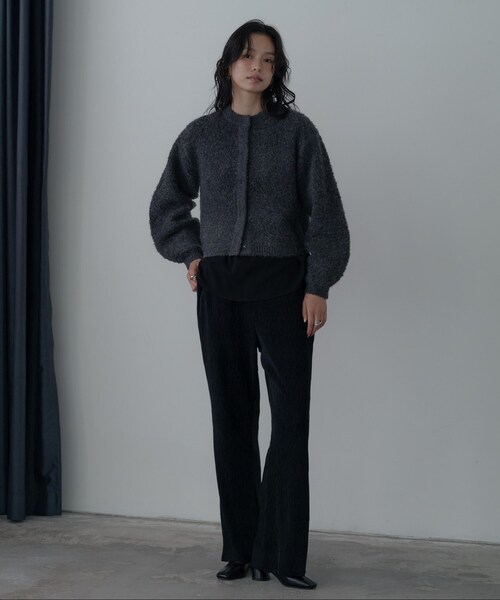 GALLEST(ギャレスト)の「ブークレカーディガン(カーディガン/ボレロ・レディース・ホワイト系9/チャコール/オレンジ系その他5・38)」の8枚目の写真