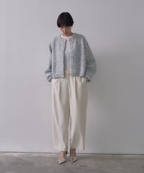 GALLEST(ギャレスト)の「ブークレカーディガン(カーディガン/ボレロ・レディース・ホワイト系9/チャコール/オレンジ系その他5・38)」の18枚目の写真