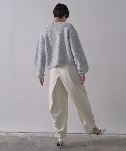 GALLEST(ギャレスト)の「ブークレカーディガン(カーディガン/ボレロ・レディース・ホワイト系9/チャコール/オレンジ系その他5・38)」の12枚目の写真