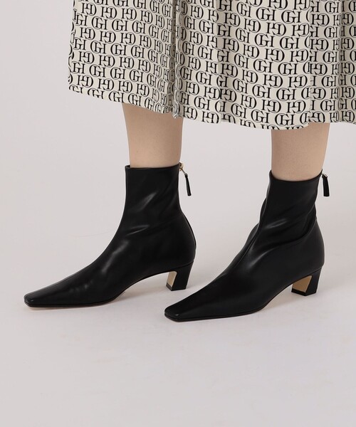 TOMORROWLAND （トゥモローランド）の「BRENTELLA STRETCH ショートブーツ（ブーツ・レディース・ブラック・36/37/38）」の4枚目の写真