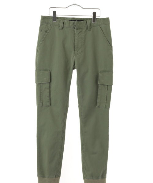 NO ID.（ノーアイディ）の「mp4077- CｽﾄﾚｯﾁﾂｲﾙｱﾝｸﾙｶｰｺﾞPT（カーゴパンツ・メンズ・ブラック/カーキ・1/3/2）」の2枚目の写真
