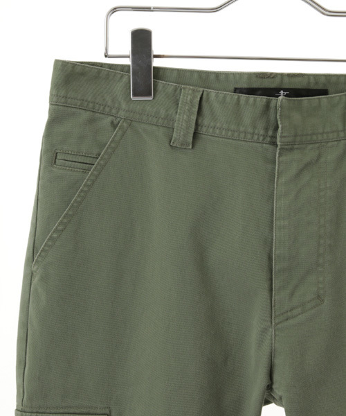 NO ID.（ノーアイディ）の「mp4077- CｽﾄﾚｯﾁﾂｲﾙｱﾝｸﾙｶｰｺﾞPT（カーゴパンツ・メンズ・ブラック/カーキ・1/3/2）」の6枚目の写真
