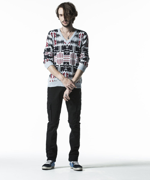 NO ID.（ノーアイディ）の「mp4077- CｽﾄﾚｯﾁﾂｲﾙｱﾝｸﾙｶｰｺﾞPT（カーゴパンツ・メンズ・ブラック/カーキ・1/3/2）」の4枚目の写真