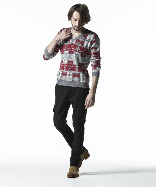 NO ID.（ノーアイディ）の「mp4077- CｽﾄﾚｯﾁﾂｲﾙｱﾝｸﾙｶｰｺﾞPT（カーゴパンツ・メンズ・ブラック/カーキ・1/3/2）」の5枚目の写真