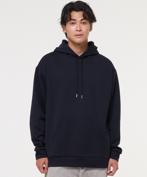 coca(coca)(コカ)の「ベーシックソフトジャージーBIGプルパーカー 速乾/シワ防止(パーカー・メンズ・ネイビー/グレイッシュベージュ/ブラック/グレー・S/XL/M/L)」の4枚目の写真