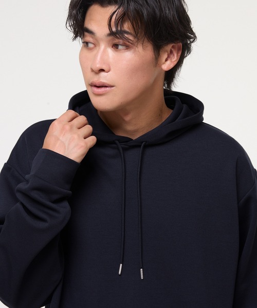 coca(coca)(コカ)の「ベーシックソフトジャージーBIGプルパーカー 速乾/シワ防止(パーカー・メンズ・ネイビー/グレイッシュベージュ/ブラック/グレー・S/XL/M/L)」の15枚目の写真