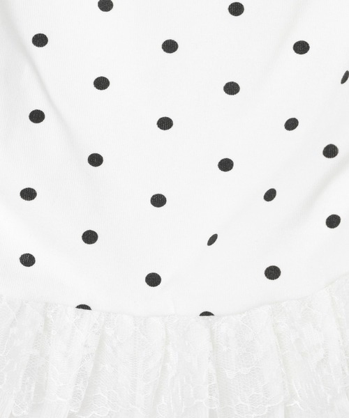 3.3 Field Trip （3.3フィールドトリップ）の「3.3 Field Trip／ドットスソレース長袖T（Tシャツ/カットソー・レディース・ブラック/ホワイト・FREE）」の4枚目の写真