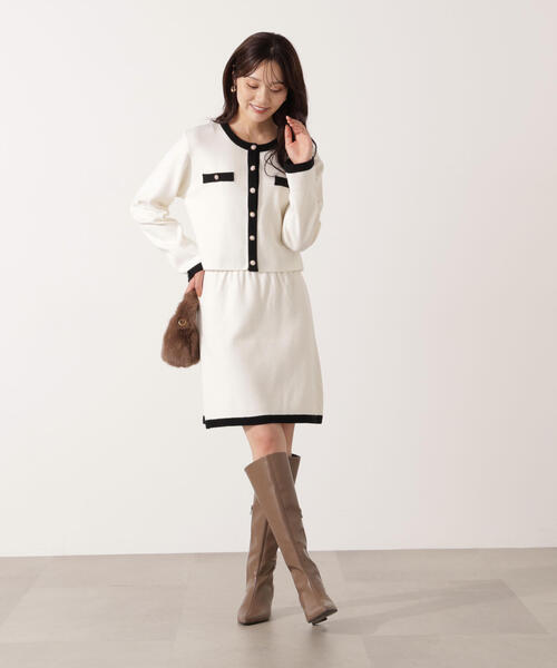 PROPORTION BODY DRESSING（プロポーションボディドレッシング）の「ニットジャケット / 1215270925（ニット/セーター・レディース・ダークグレー/ベージュ/ホワイト系その他・FREE）」の11枚目の写真