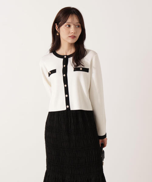 PROPORTION BODY DRESSING（プロポーションボディドレッシング）の「ニットジャケット / 1215270925（ニット/セーター・レディース・ダークグレー/ベージュ/ホワイト系その他・FREE）」の13枚目の写真