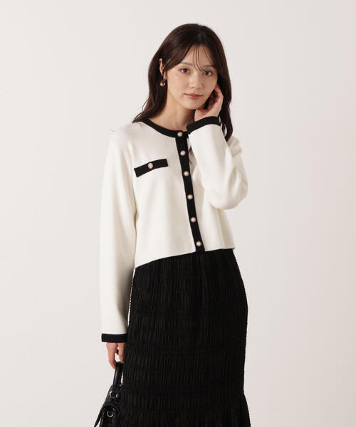 PROPORTION BODY DRESSING（プロポーションボディドレッシング）の「ニットジャケット / 1215270925（ニット/セーター・レディース・ダークグレー/ベージュ/ホワイト系その他・FREE）」の14枚目の写真