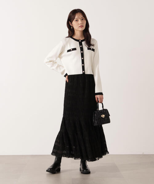 PROPORTION BODY DRESSING（プロポーションボディドレッシング）の「ニットジャケット / 1215270925（ニット/セーター・レディース・ダークグレー/ベージュ/ホワイト系その他・FREE）」の15枚目の写真